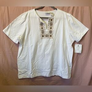 Liz Claiborne Women’s Adventure in Tanzania Embroidered Deadstock T-Shirt NWT 2X